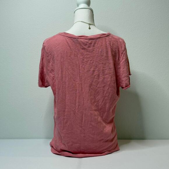 Polo Ralph Lauren Women’s Size L Pink V Nevk Essentials Basic Light Weight Top - Picture 4 of 4